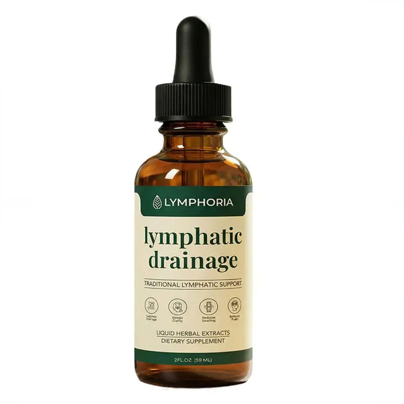Lymphatic Support Drops Natural Herbal Extract Gentle Liquid Formula Circulation Care Swelling Discomfort Relief for Adults