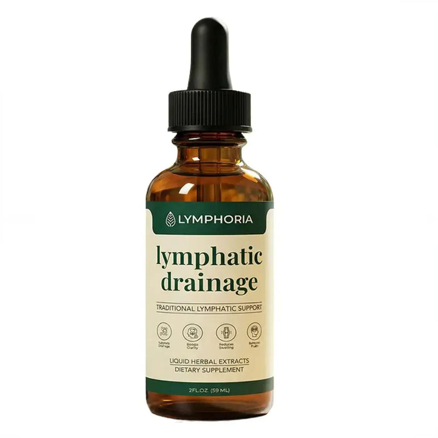Lymphatic Support Drops Natural Herbal Extract Gentle Liquid Formula Circulation Care Swelling Discomfort Relief for Adults